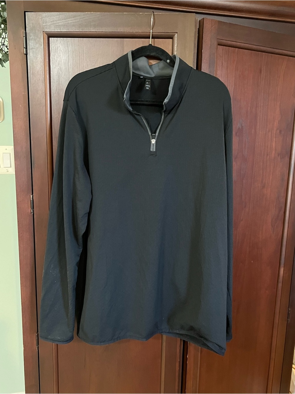 adidas Black Crew-Neck Sweatshirt with Branded Tag